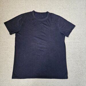 Lululemon Men's Crew Neck Basic T-Shirt Blue Large L ? - casual or workout